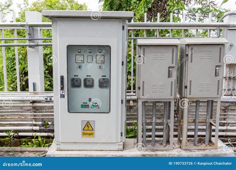 outdoor electric panel box|outside main electric power box.